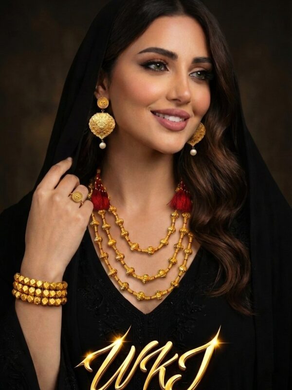 Premium Gold-Plated Multani Ball Mala